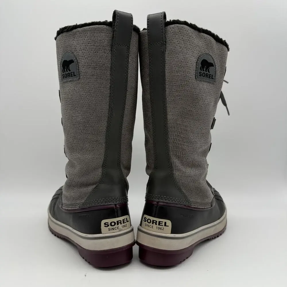 Sorel Tivoli Waterproof Winter Snow Boots Womens Gray Size 10 - Picture 6 of 11
